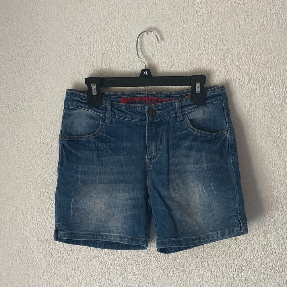 5/$25 Girls Stylish Arizona Jeans Company Jean Shorts Size 12 99% Cotton